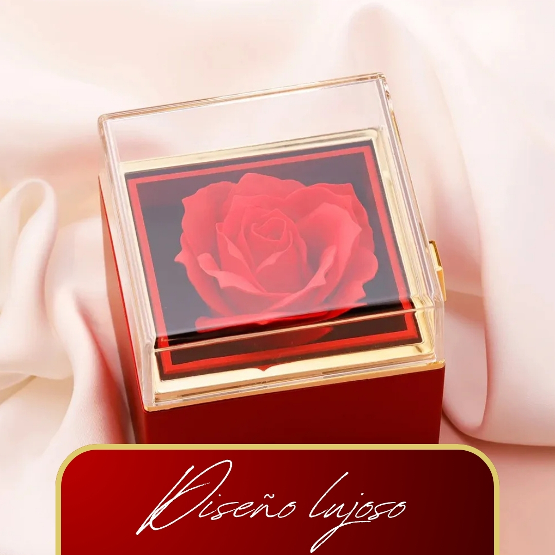 Miniatura 2 de JOYERO GIRATORIO CON ROSA ETERNA REGALO
